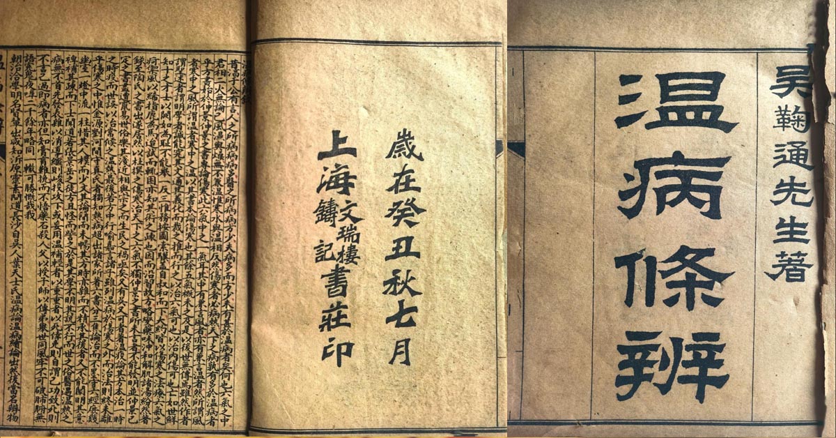 溫病學跨時代的著作《溫病條辨》 – 澳門捷報一專注大灣區「三創」資訊