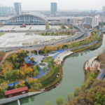 唐山青龍河畔治理後成市民「濱水客廳」